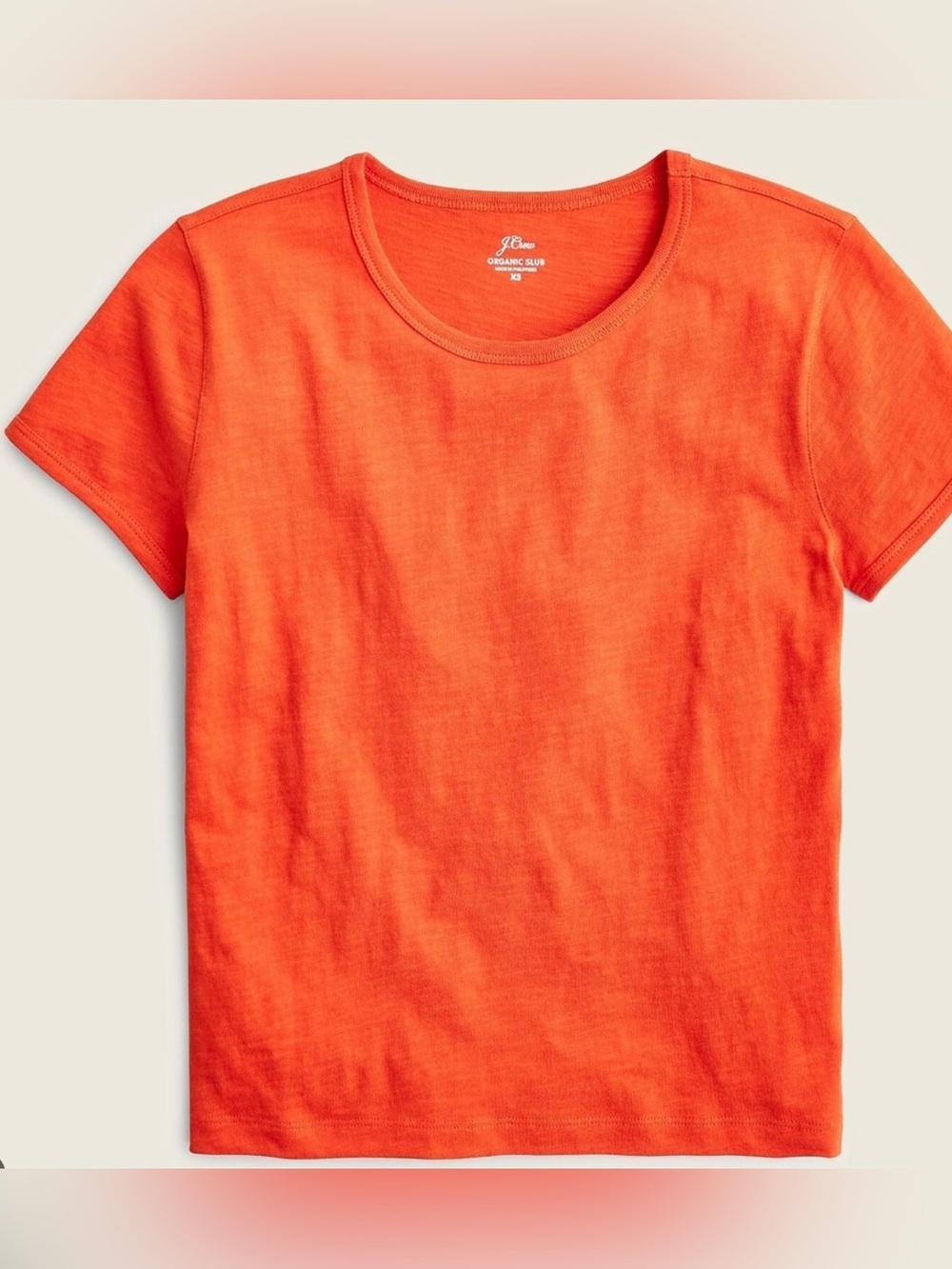 J. Crew 90’s Cropped Organic Slub Cotton Tee